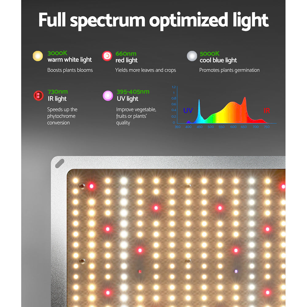 Greenfingers Grow Tent Light Kit 100x100x200CM 2200W LED Full Spectrum