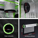 Greenfingers Grow Tent Light Kit 150x150x200CM 1200W LED 6" Vent Fan,Greenfingers Grow Tent Light Kit LED 1200W Full Spectrum 6" Vent 150x150x200CM