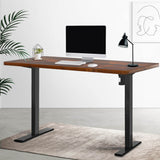 Artiss Standing Desk Motorised Rustic Brown 120CM