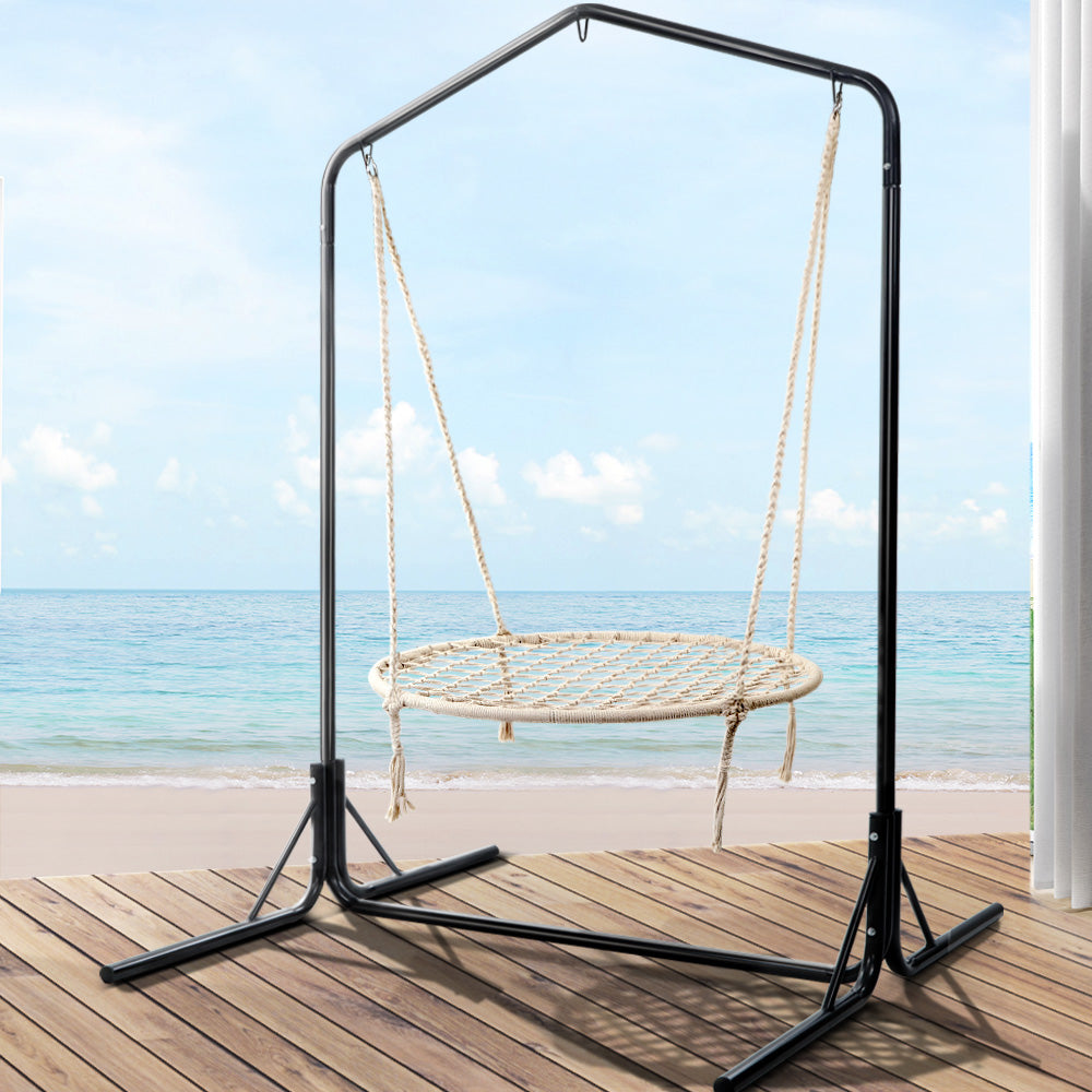 Gardeon Hammock Chair with Stand Nest Web Outdoor Swing 100cm