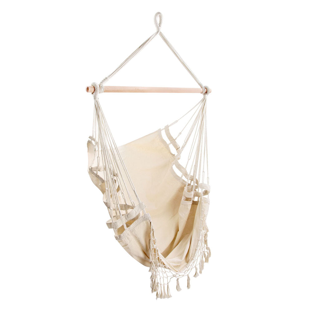 Gardeon Hammock Swing Chair - Cream