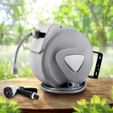 Water Hose Reel 10M Retractable Auto Rewind Garden Spray Gun