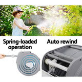 Water Hose Reel 20M Retractable Auto Rewind Garden Brass Spray Gun