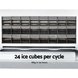 DEVANTi 3.2L Portable Ice Cube Maker Cold Commercial Machine Stainless Steel