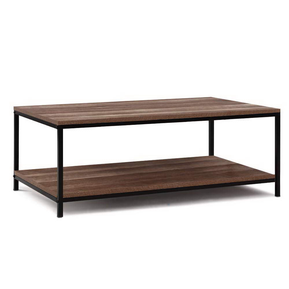 Artiss Coffee Table Rectangular 93CM Walnut Olin