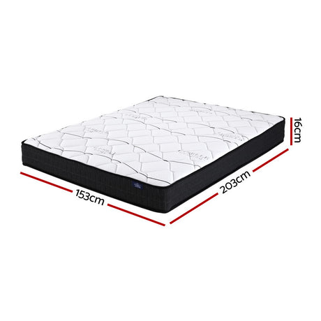 Giselle Bedding Glay Bonnell Spring Mattress 16cm Thick Queen