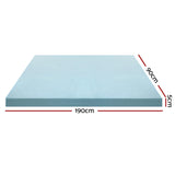 Giselle Bedding Cool Gel Memory Foam Mattress Topper w/Bamboo Cover 5cm - Single