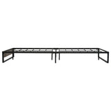 Artiss Metal Bed Frame Double Size Mattress Base Foundation Wooden Black OSLO