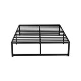 Artiss Bed Frame Metal Platform Double Size Bed Base Mattress Black TINO