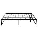 Artiss Bed Frame Metal Platform King Size Bed Base Mattress Black TINO