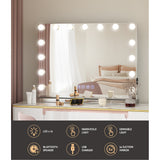 Embellir Bluetooth Makeup Mirror with Light Hollywood LED Vanity Dimmable 58X46