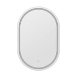 Embellir LED Wall Mirror With Light 50X75CM Bathroom Decor Oval Mirrors Vanity