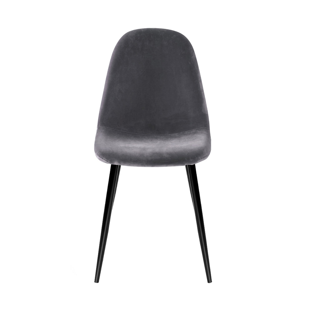 4 X Artiss Dining Chairs Dark Grey