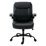 Artiss Office Chair Leather Computer Desk Chairs Executive Gaming Study Black