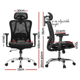 Artiss Ergonomic Office Chair Recline Black