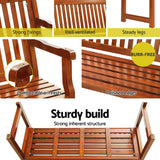 Gardeon Outdoor Garden Bench Seat Wooden Chair Patio Furniture Timber Lounge