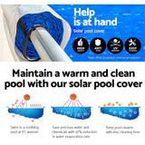 Aquabuddy Pool Cover Roller 500 Micron Solar Blanket Swimming Bubble 11mx4.8m
