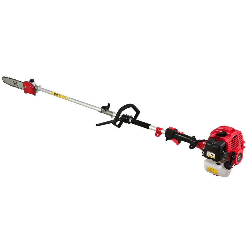 Giantz Petrol Pole Chainsaw Brush Cutter Whipper Grass Hedge Trimmer Pruner