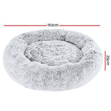 i.Pet Dog Bed Pet Bed Cat Extra Large 110cm Charcoal