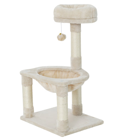 i.Pet Cat Tree Tower Scratching Post Scratcher Wood Condo Toys House Bed 69cm