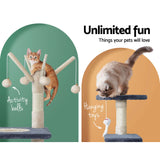 i.Pet Cat Tree Scratching Post Scratcher Cat Tree Tower Condo House toys 110cm