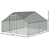 i.Pet Chicken Coop Cage Run Rabbit Hutch Large Walk In Hen House Cover 3mx4mx2m