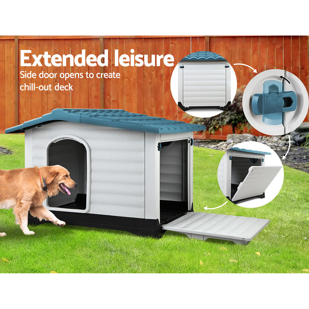 i.Pet Dog Kennel Kennels Outdoor Plastic Pet House Puppy Extra Large XL Outside