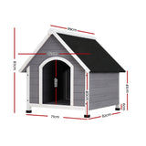 i.Pet Dog Kennel Outdoor Wooden Indoor Puppy Pet House Weatherproof XL Large