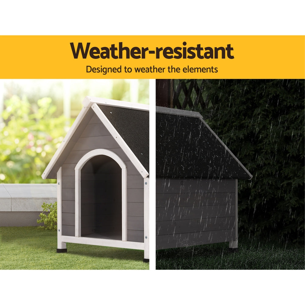 i.Pet Dog Kennel Outdoor Wooden Indoor Puppy Pet House Weatherproof XL Large