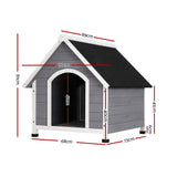 i.Pet Dog Kennel House Wooden Outdoor Indoor Puppy Pet House Weatherproof Large