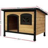 i.Pet Dog Pet Kennel Dog House Large Wooden 96cm x 69cm x 66cm