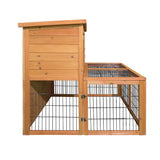 i.Pet Rabbit Hutch Wooden Pet Chicken Coop 100cm Tall