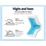 Giselle Memory Foam Pillow Neck Pillows Contour Rebound Cushion Cool Gel Support