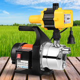 Giantz Garden Water Jet Pump High Pressure 1100W Tank Rain Farm Irrigation Yellow