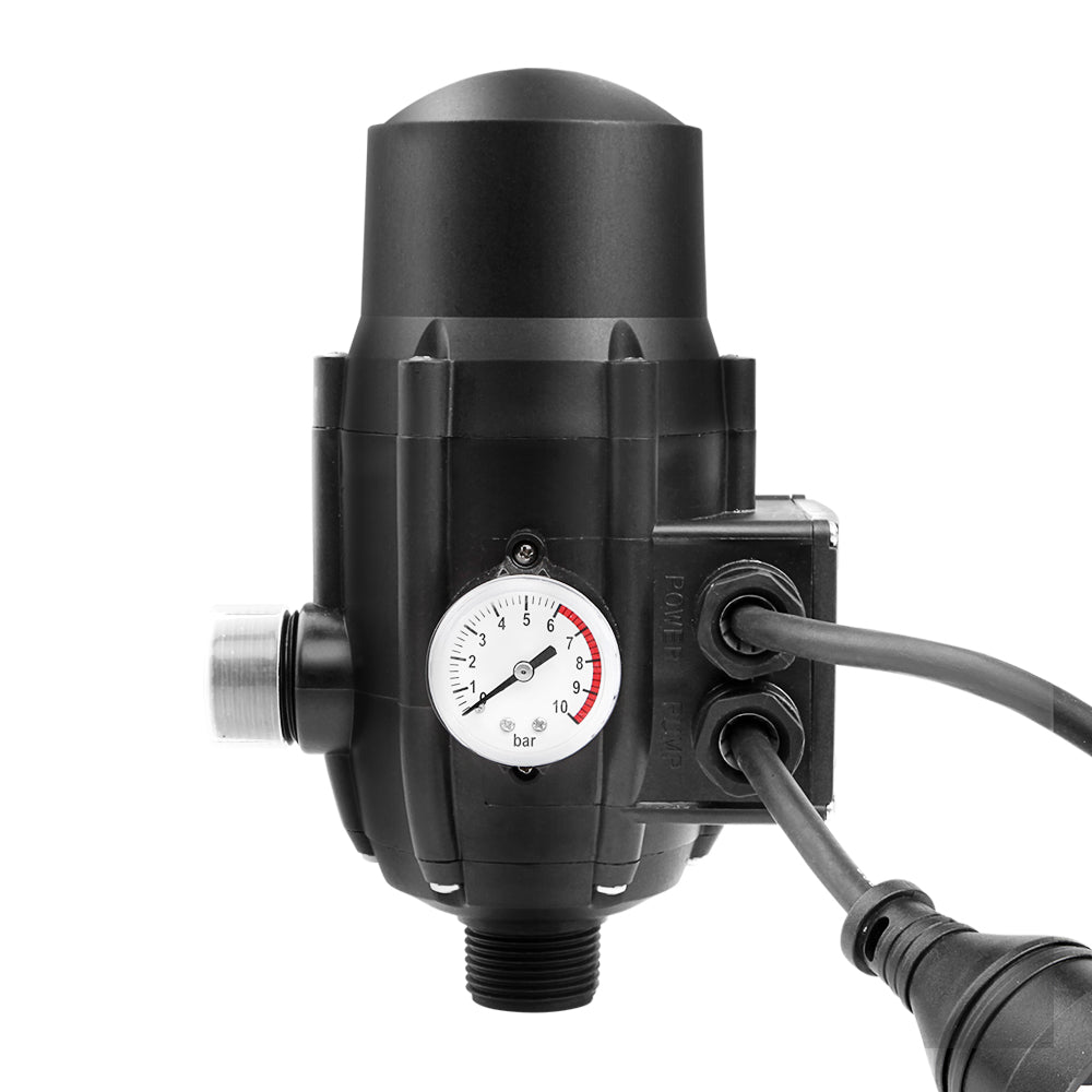 Giantz Water Pressure Pump Controller Auto Switch Control Electric Electronic Black