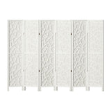 Artiss Clover Room Divider Screen Privacy Wood Dividers Stand 6 Panel White