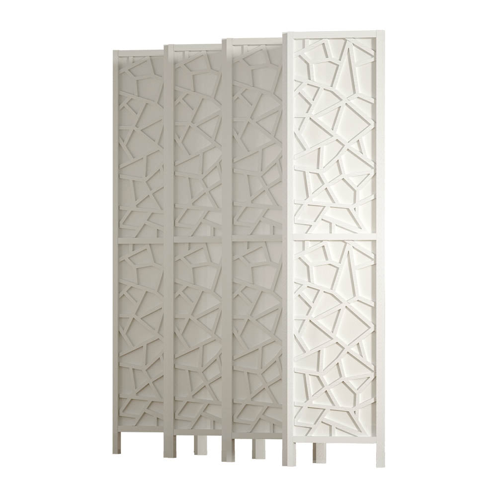 Artiss 8 Panel Room Divider Screen 325x170cm Clover White