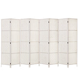 Artiss 8 Panel Room Divider Screen Privacy Timber Foldable Dividers Stand White