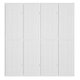 Artiss 4 Panel Room Divider Screen 164x170cm Pegboard White