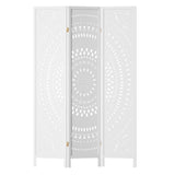 Artiss 3 Panel Room Divider Screen 132x170cm Circle White