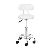 Artiss 2X Saddle Salon Stool Swivel Backrest Chair Barber Chair Hydraulic Lift