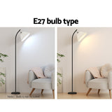 Artiss Floor Lamp Modern Light Stand LED Home Room Office Black White Shade