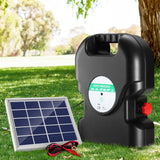 Giantz 20km Electric Fence Energiser Solar Energizer Charger Farm Animal 1.2J