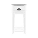 Artiss Bedside Table Nightstand Drawer Storage Cabinet Lamp Side Shelf White