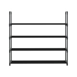 Artiss Shoe Rack Stackable 4 Tiers 80cm Shoes Shelves Storage Stand Black