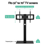 Artiss TV Stand Mount Bracket for 32"-70" LED LCD Glass Storage Floor Shelf