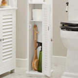 Wooden Bathroom Storage Cabinet, White