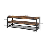 Industrial TV Cabinet Sturdy Wooden Entertainment Unit