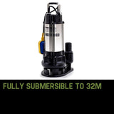 PROTEGE 2250W Submersible Dirty Water Pump Sewage Bore Septic Tank Well Sewerage