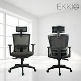 EKKIO Zorae - Office Chair (Black) EK-OC-100-SQ / EK-OC-100-BST